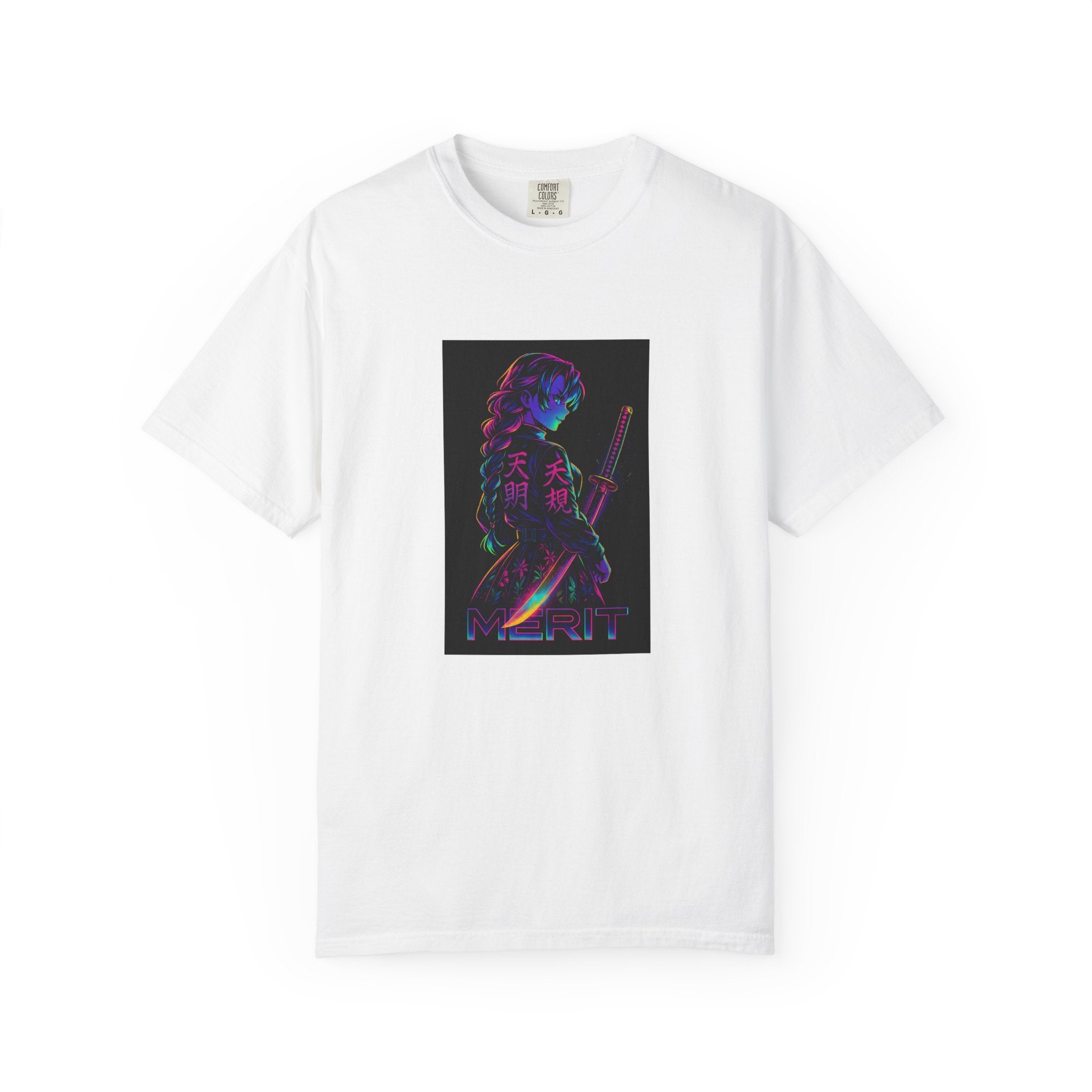 White oversized t-shirt with a...