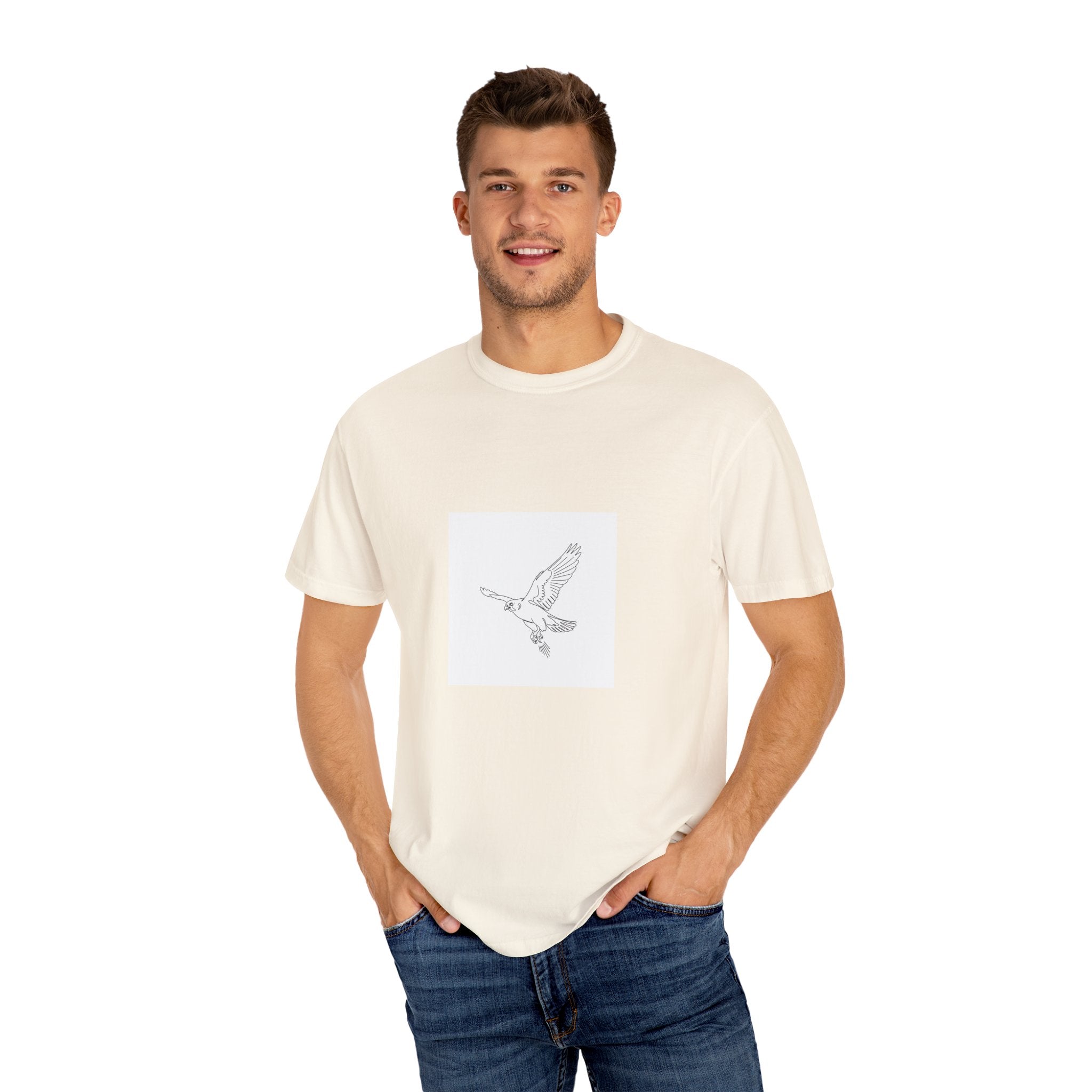 Peregrine Flight Minimal Line Art Tee