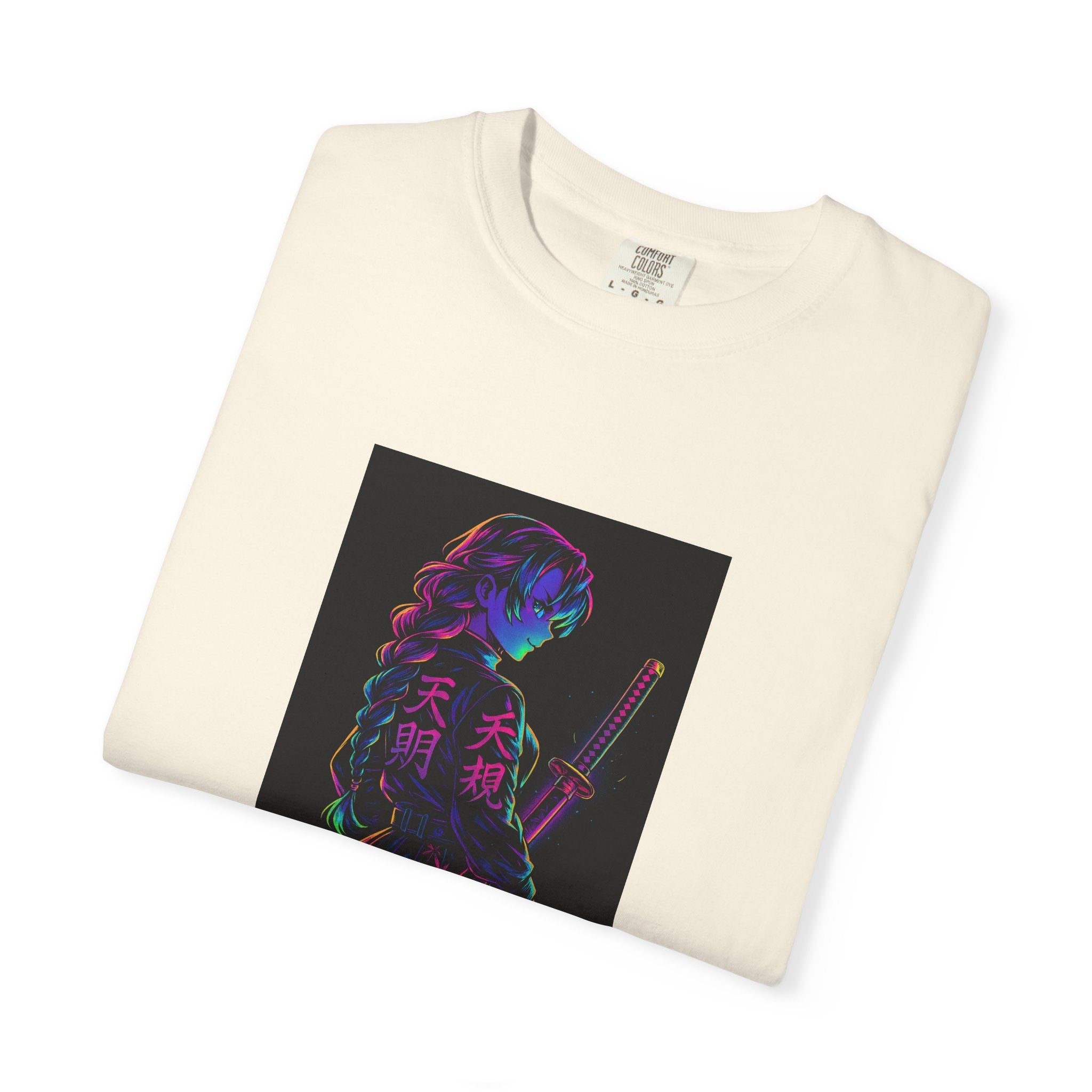 White oversized t-shirt with a...