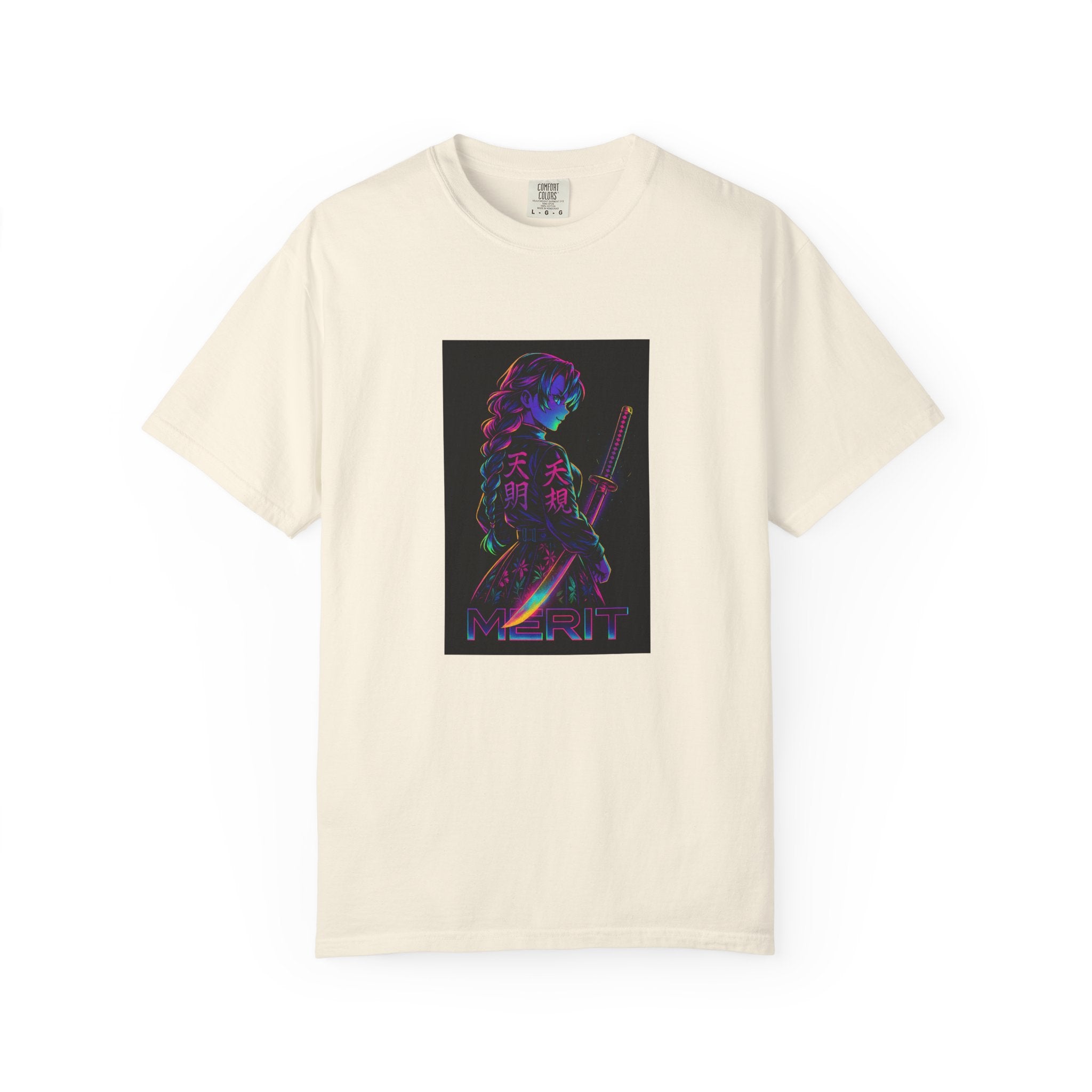 White oversized t-shirt with a...