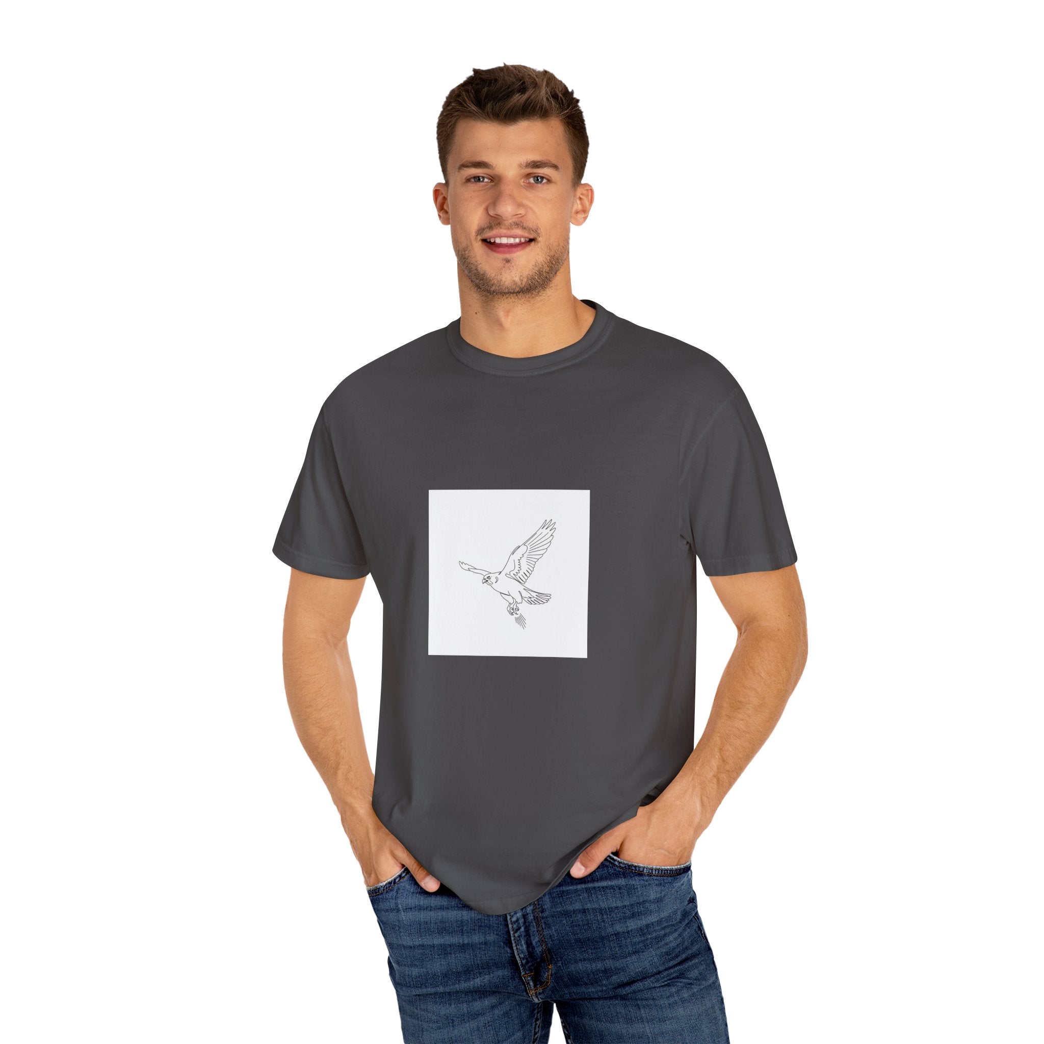 Peregrine Flight Minimal Line Art Tee