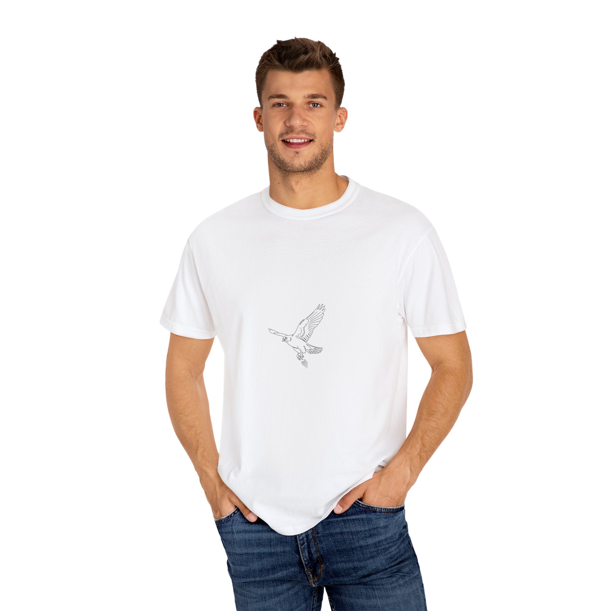 Peregrine Flight Minimal Line Art Tee