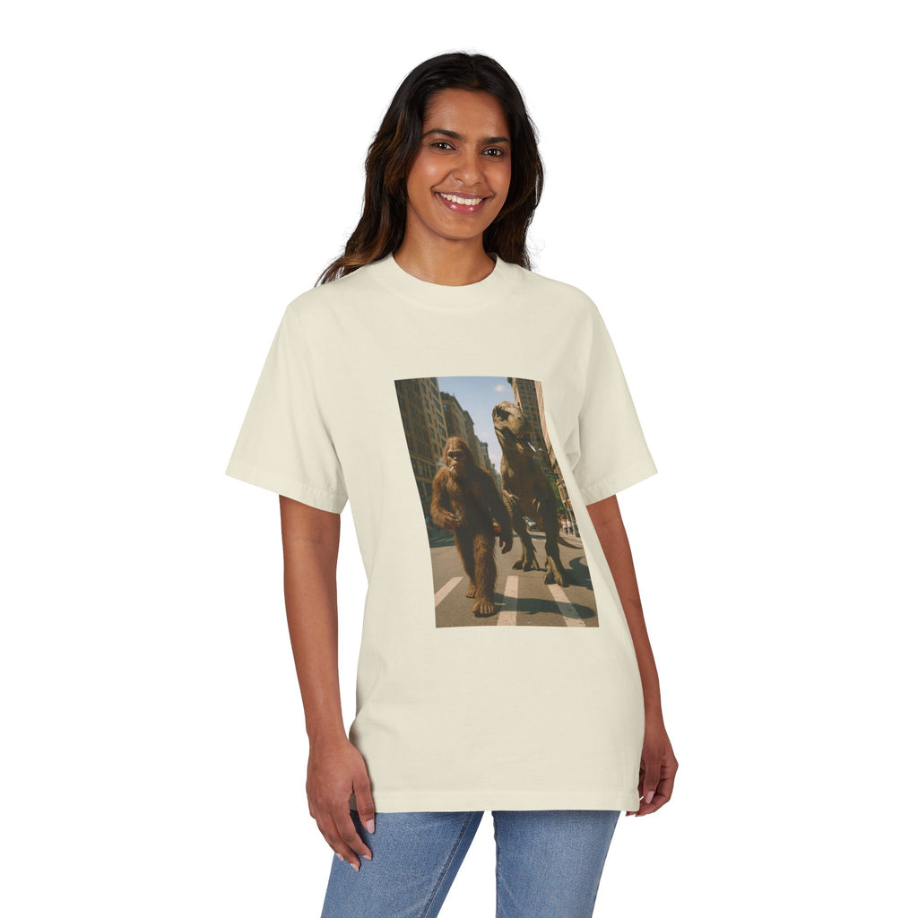 big foot and dino stroll