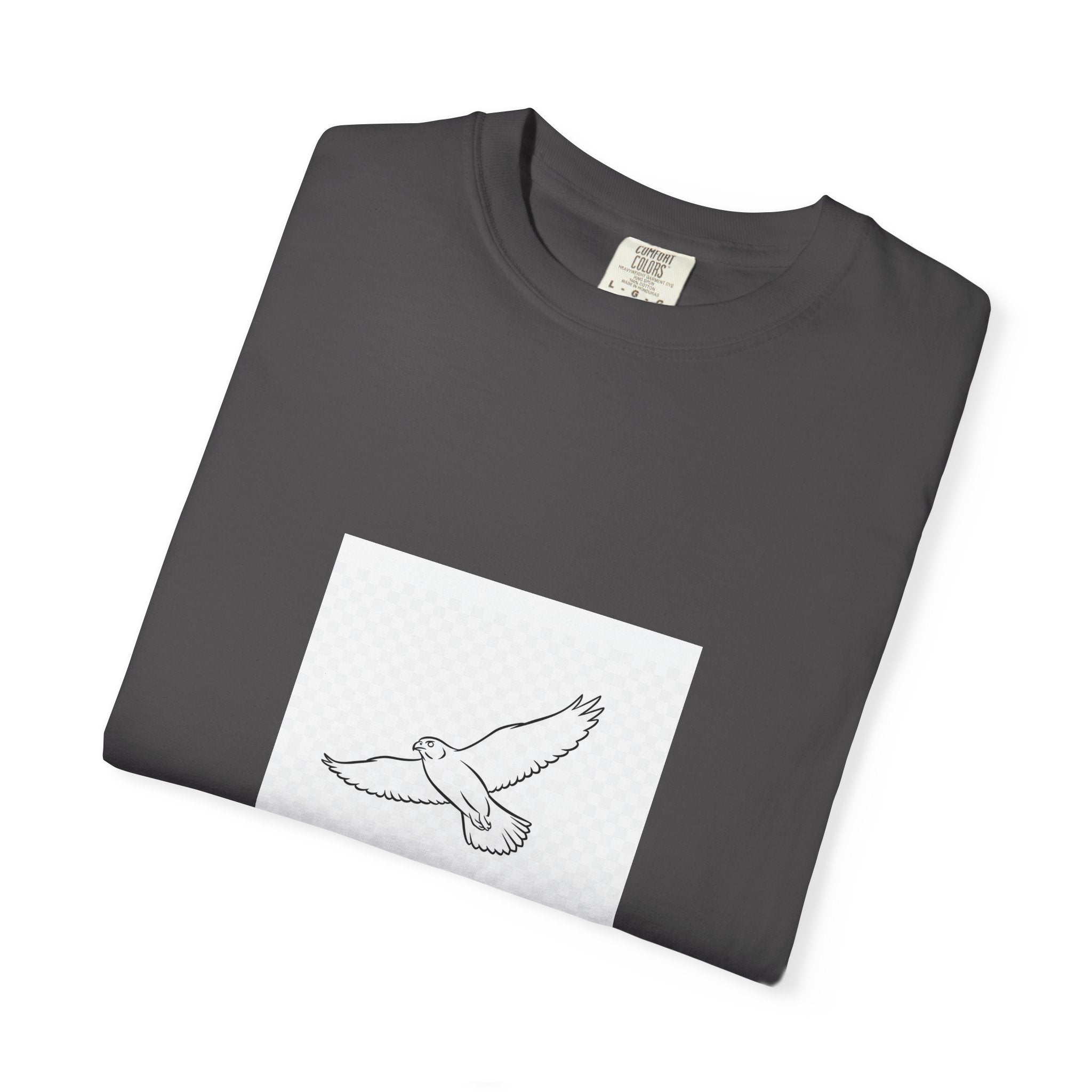 Soaring Peregrine Falcon Line Art Tee