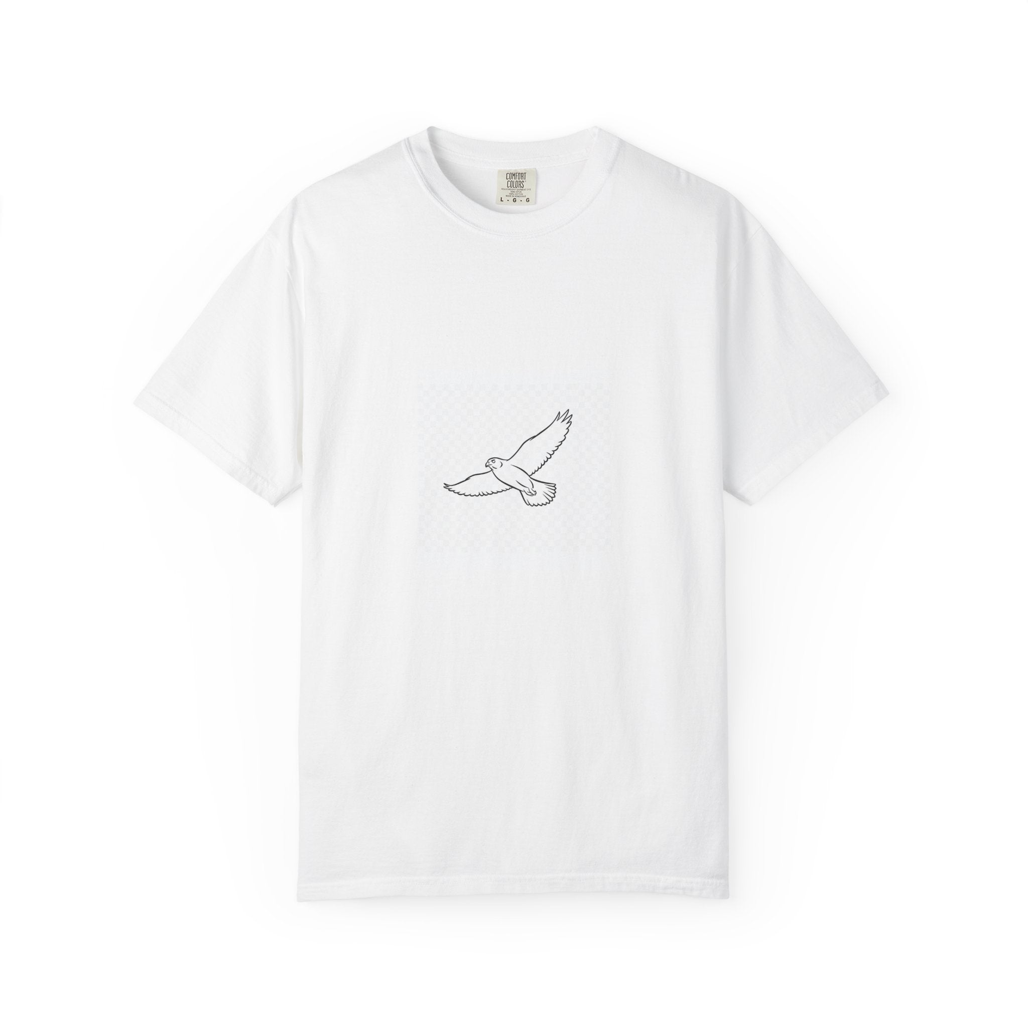 Soaring Peregrine Falcon Line Art Tee
