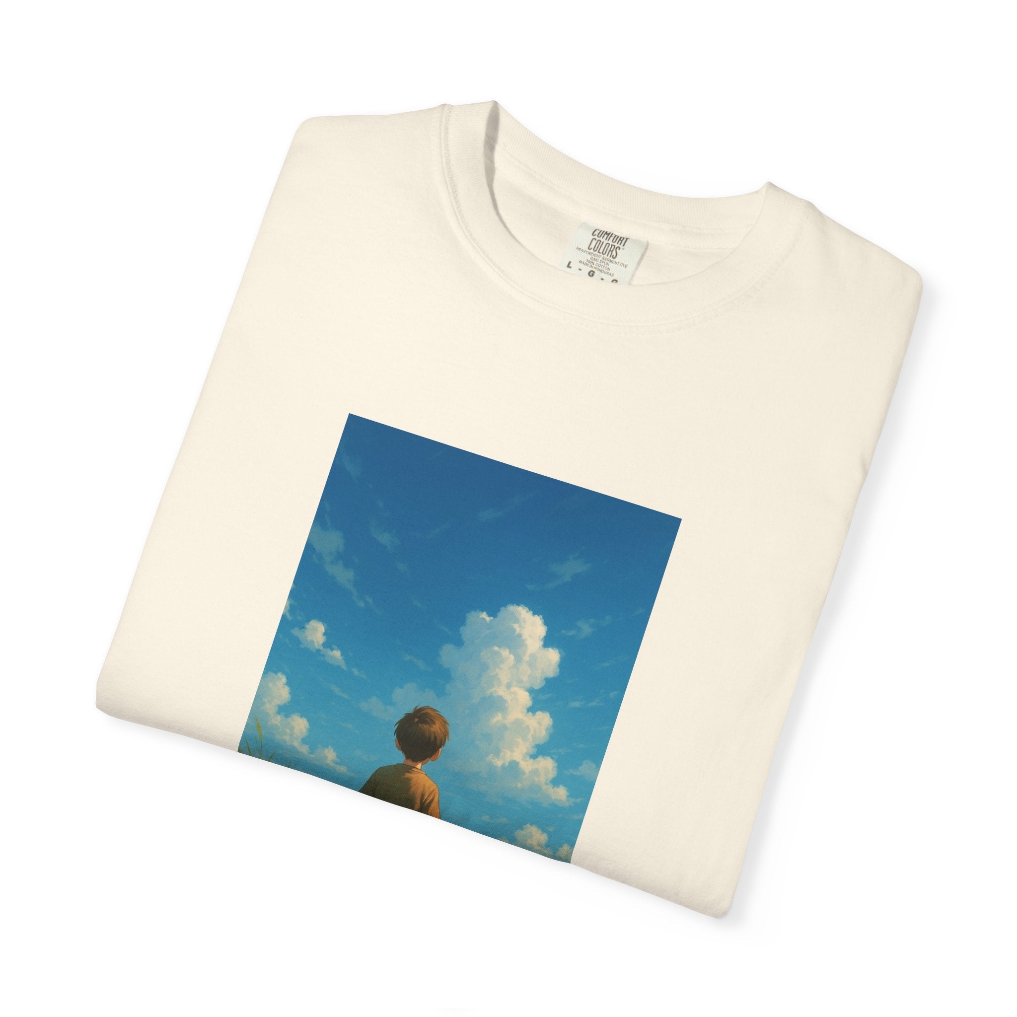 Boy look at the sky
