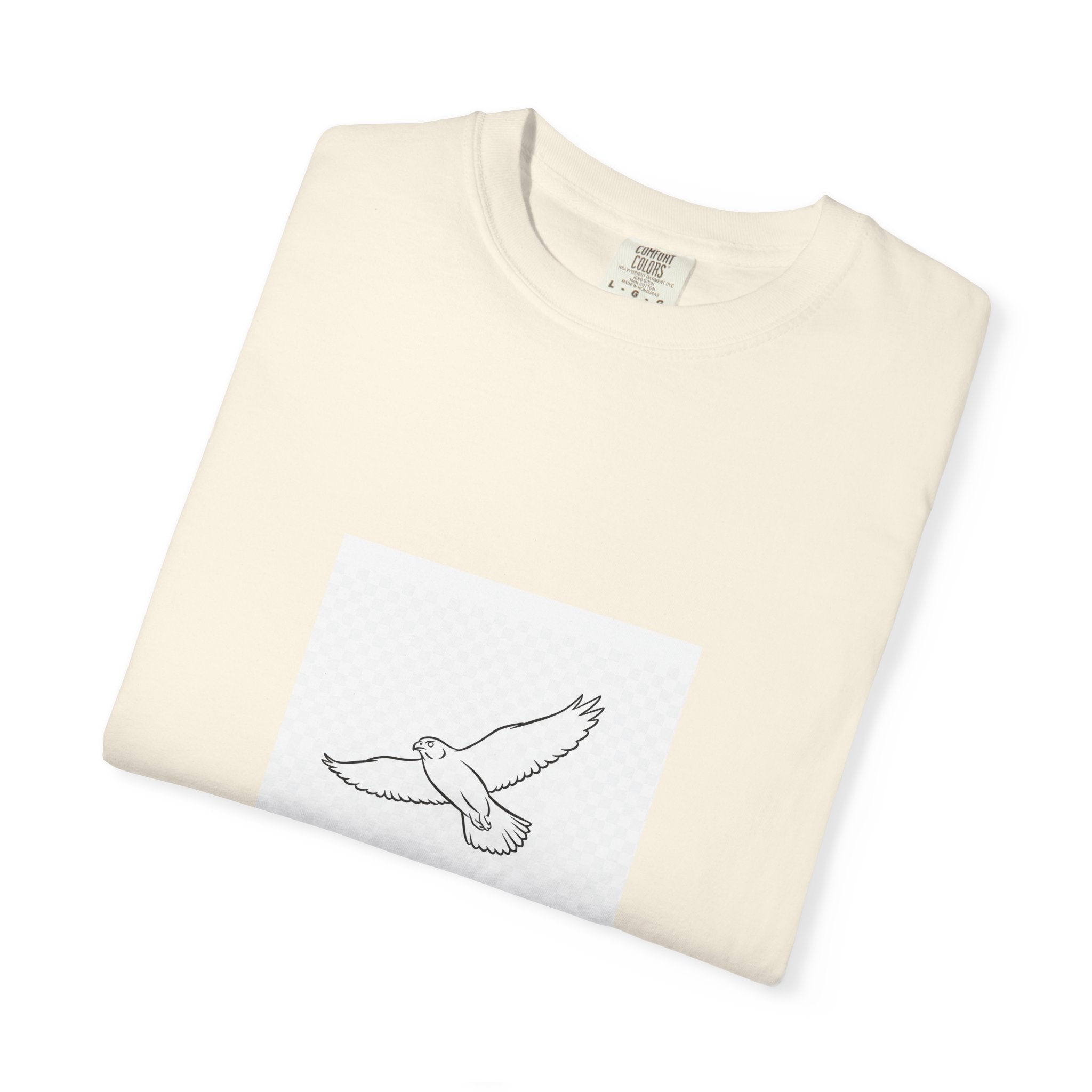 Soaring Peregrine Falcon Line Art Tee