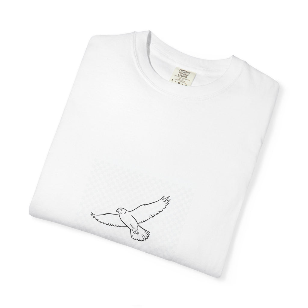 Soaring Peregrine Falcon Line Art Tee