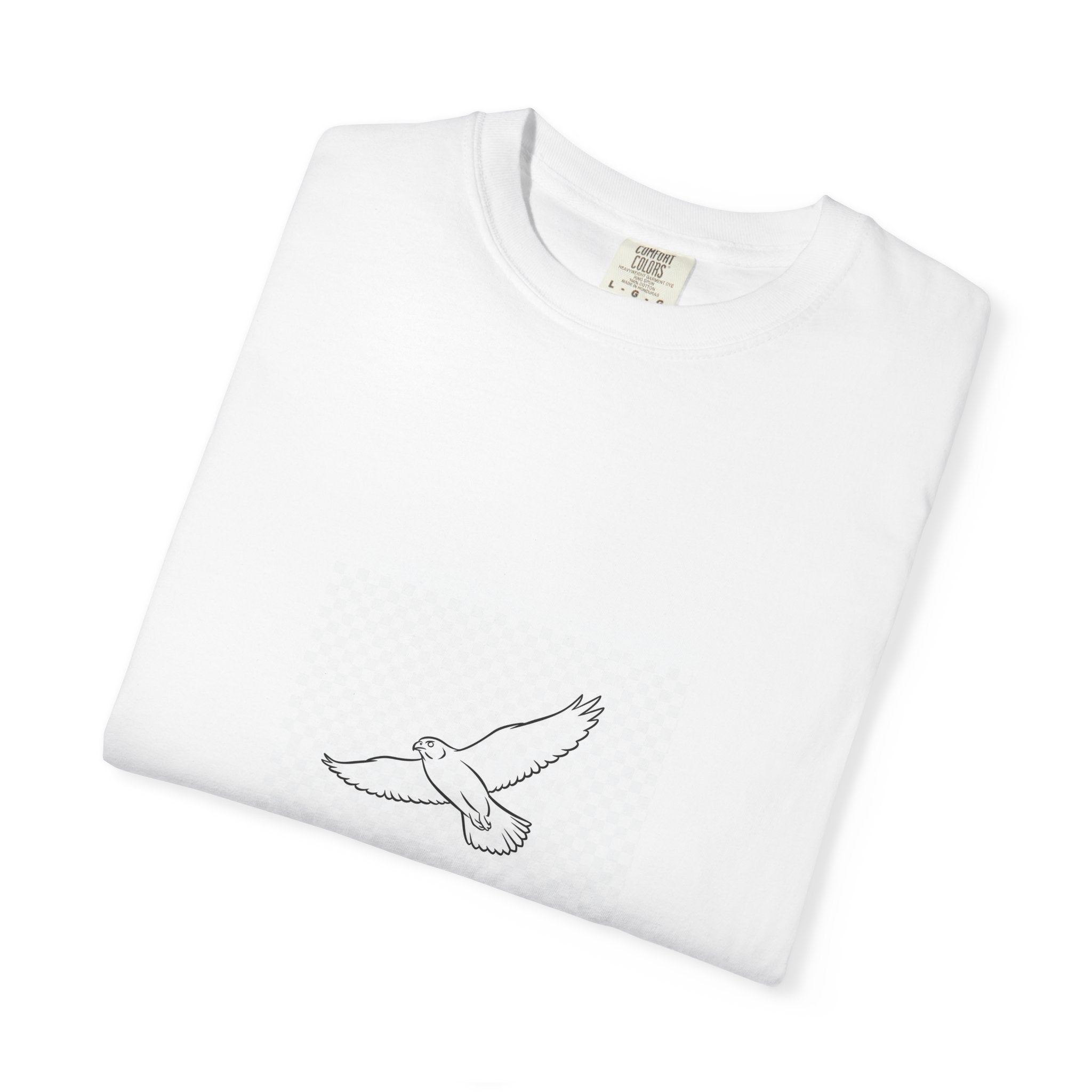 Soaring Peregrine Falcon Line Art Tee