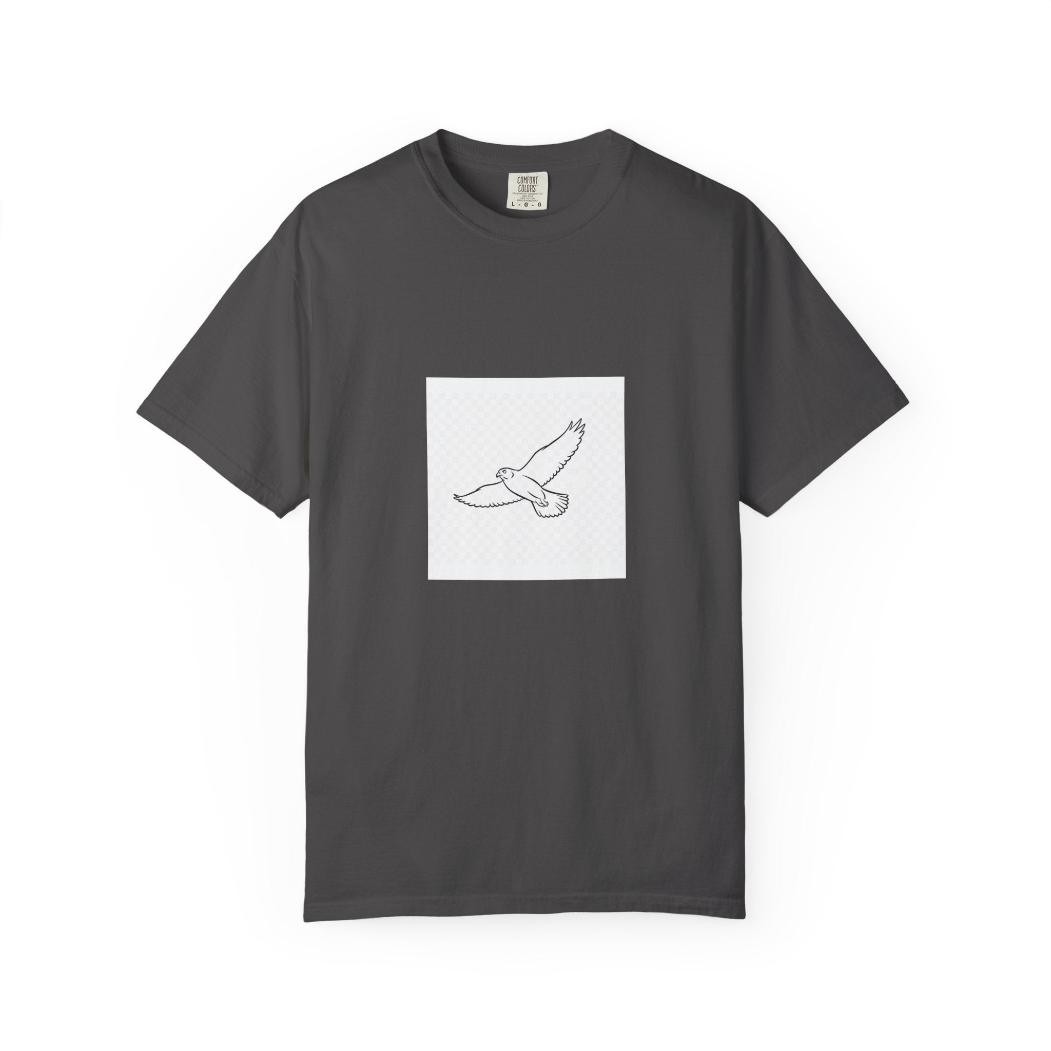 Soaring Peregrine Falcon Line Art Tee