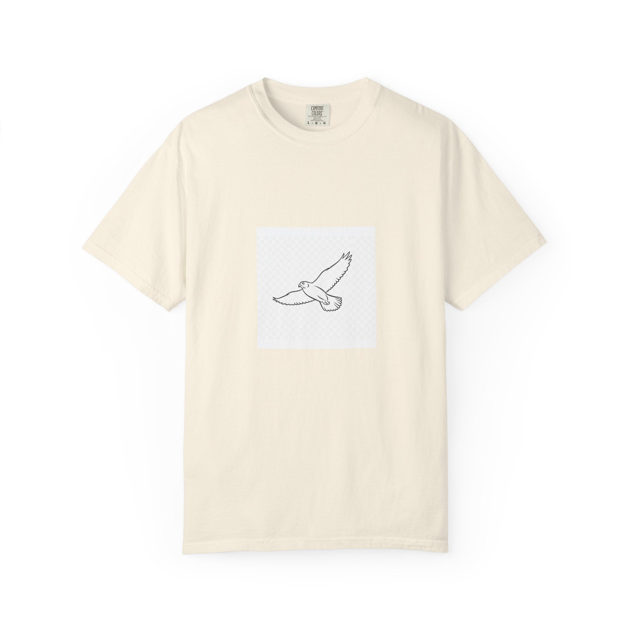 Soaring Peregrine Falcon Line Art Tee