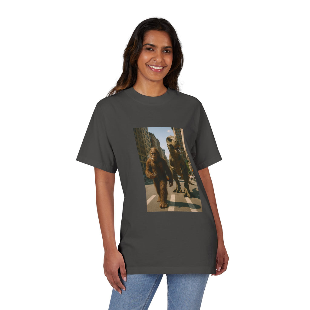 big foot and dino stroll