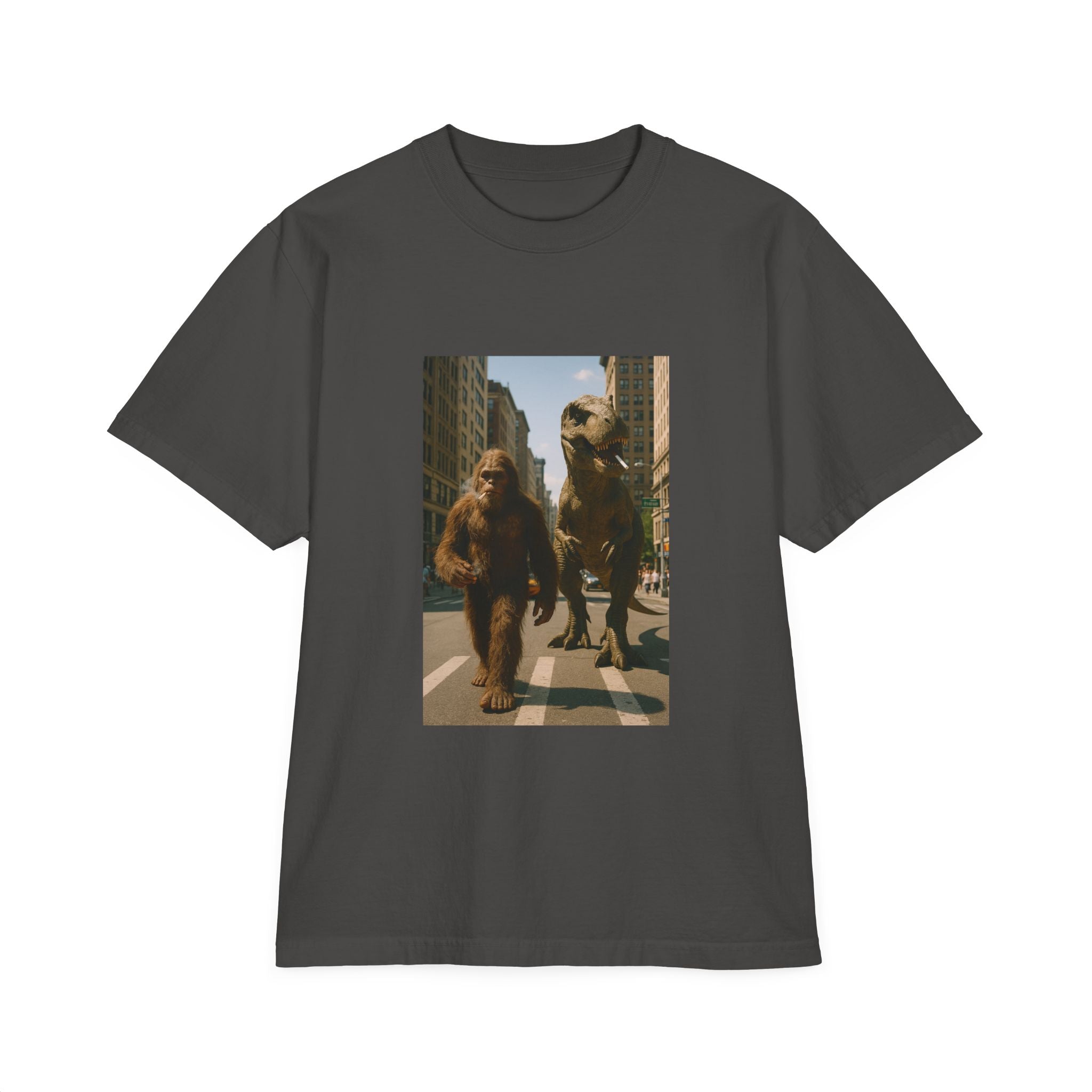 big foot and dino stroll